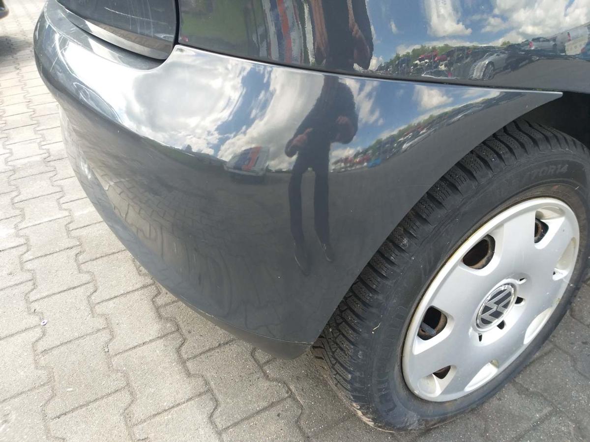 VW Fox original Stoßstange Stossfänger hinten LI7F Uranograu Bj.2010